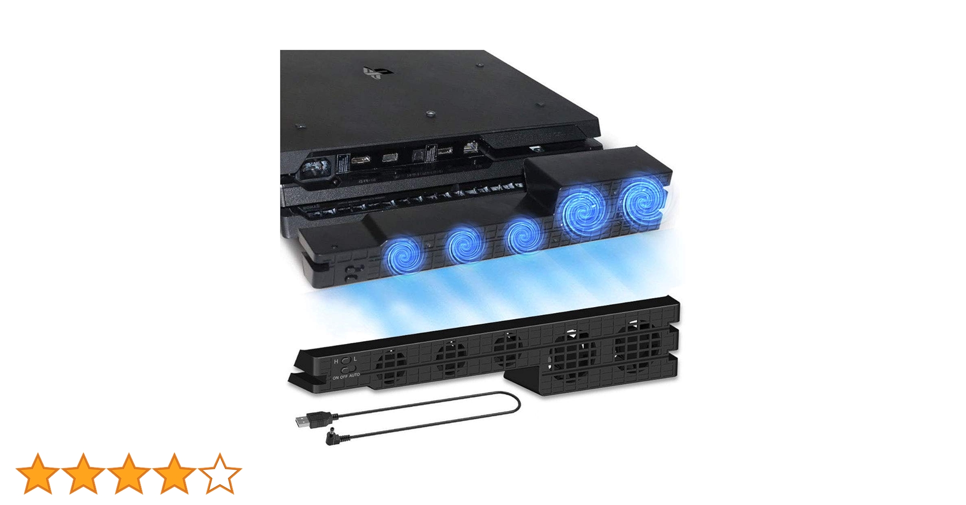 SONY - ps4 冷却台付 Amazon | PS4用横置き冷却ファン | アクセサリキット